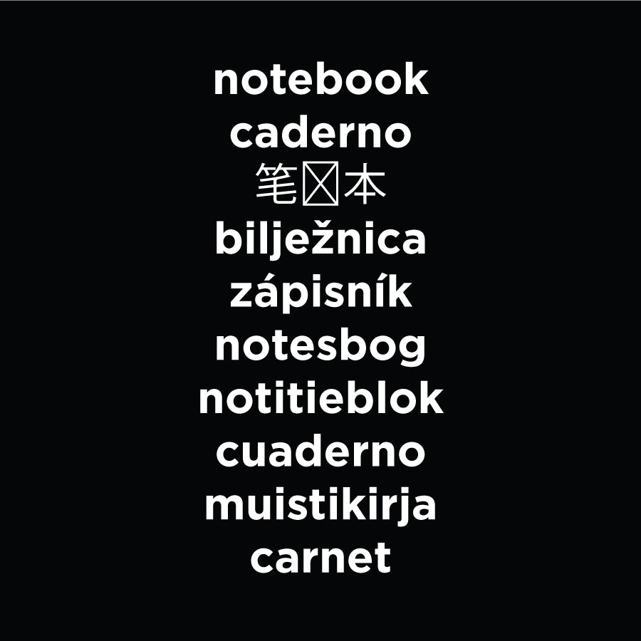 What's a Notebook called in different languages