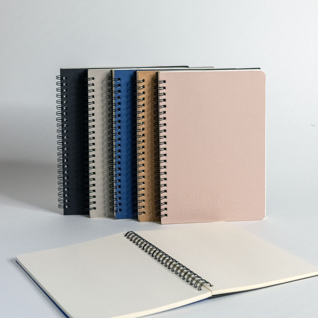 Plain Wire-Bound Notebook