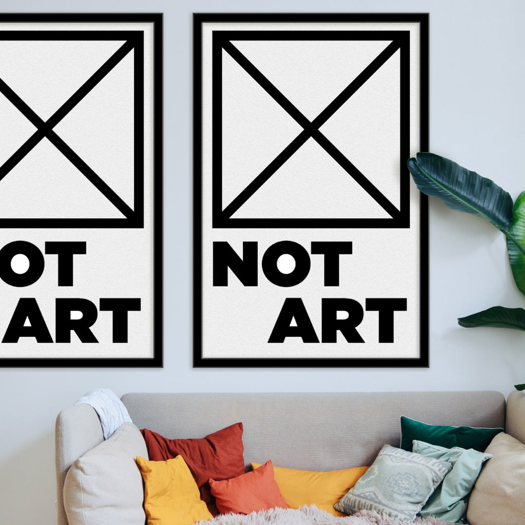 ‘Not Art’ Framed Wall Art